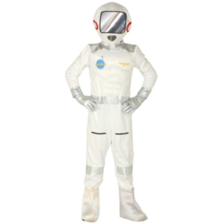 Astronautti Lasten Naamiaisasu Valkoinen/Hopea