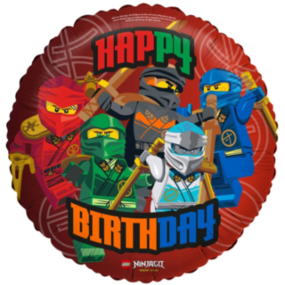 Ninjago® Hyvää syntymäpäivää -foliopallo