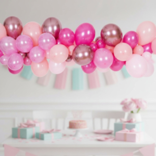 Ilmapallokaari Pinkki Mix