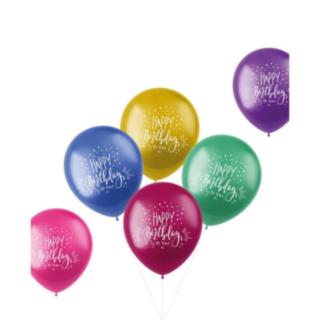 Happy Birthday Lateksipallot Monivärinen