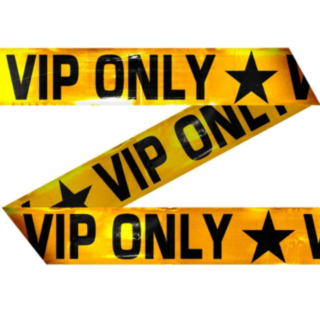 VIP Only Eristysnauha Keltainen/Kulta