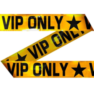 VIP Only Eristysnauha Keltainen/Kulta