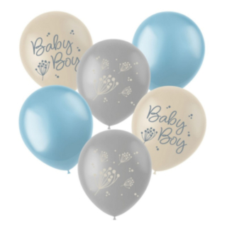 Blooming Baby Boy Lateksi-ilmapallot Sininen/Kerma
