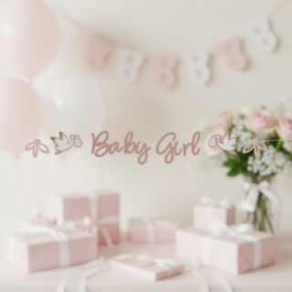 Baby Girl Koristenauha Vaaleanpunainen