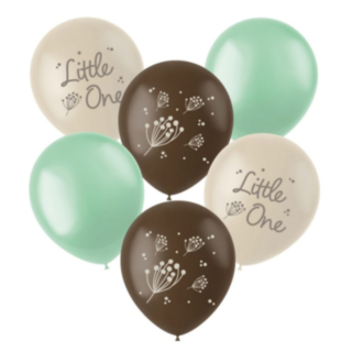 Blooming Little One Lateksipallot Minttu/Ruskea/Creme
