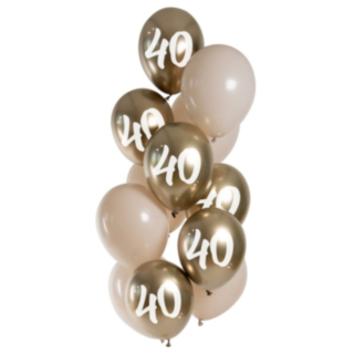 40 Vuotta Lateksi-ilmapallot Kulta Latte