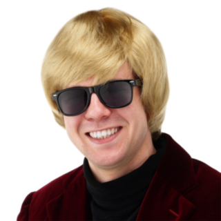 70-luvun Heino Peruukki Blond