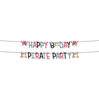Piraatti Happy Bday Koristenauha