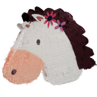 Hevosen Pää Piñata Valkoinen
