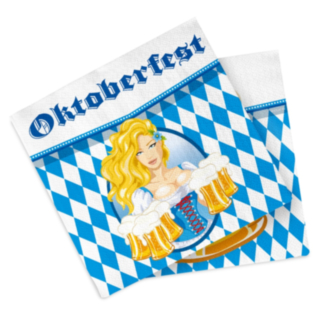 Oktoberfest Oluttyttö Servetit