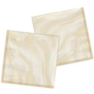 Marmorikuvioiset Servetit Beige