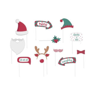 Holly Jolly Joulu Photobooth Rekvisiitat