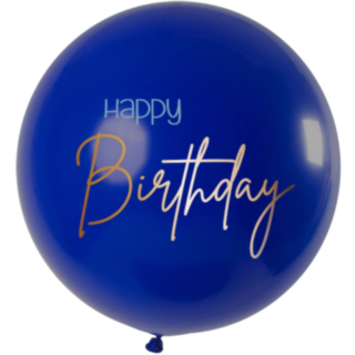 True Blue Happy Birthday jätti-ilmapallo