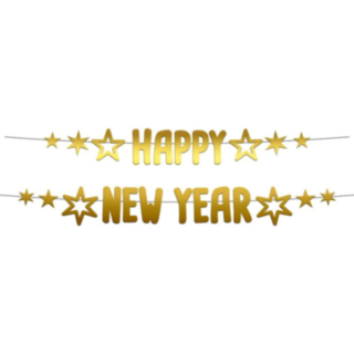 Happy New Year Koristenauha Kulta