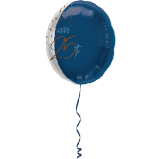 True Blue Happy 25th -folioilmapallo