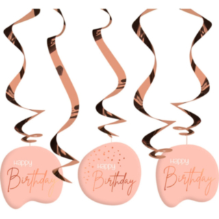 Kierrekoristeet Happy Birthday Lush Blush