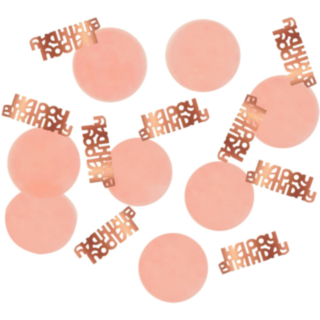 Pöytäkonfetit Happy Birthday Lush Blush