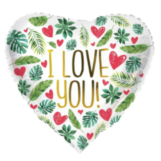Trooppinen I Love You Foliopallo