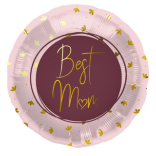 Best Mom Foliopallo Vaaleanpunainen