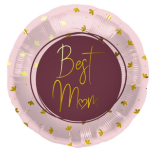 Best Mom Foliopallo Vaaleanpunainen