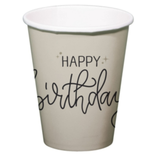 Happy Birthday Pahvimuki Crème Noir