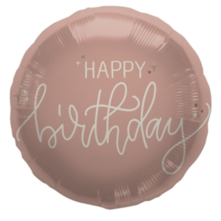 Happy Birthday Folioilmapallo Crème Rose