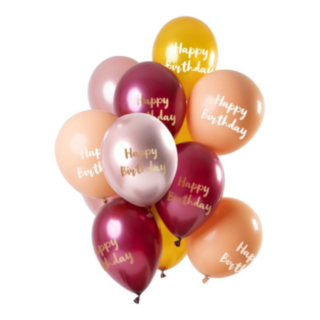 Happy Birthday Ilmapallomiix Pinkki/Kulta