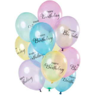 Ilmapallot Happy Birthday Pastelli