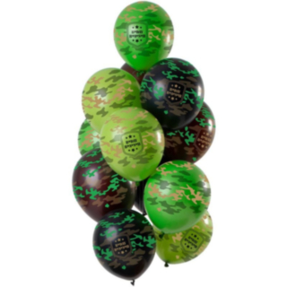 Happy Birthday Ilmapallot Camouflage