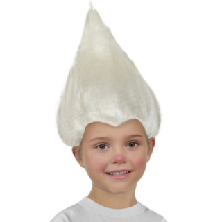 Trolls® Lasten Peruukki Valkoinen