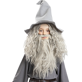 Taru Sormusten Herrasta Gandalf Peruukki & Parta Lapsille