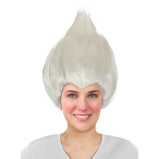 Trolls® Peruukki Valkoinen