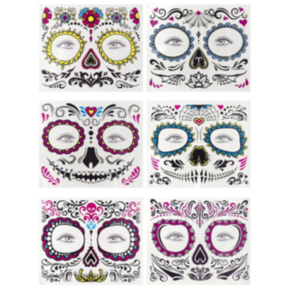 Día De Los Muertos Tekotatuoinnit Kasvoille