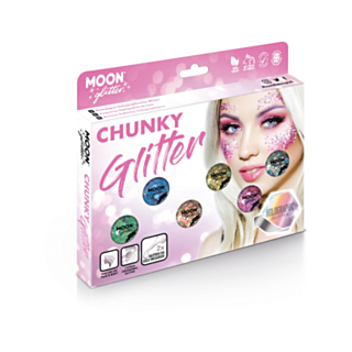 Chunky Glitter Holografinen Meikkisetti