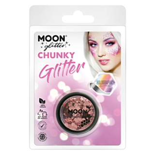 Holografinen Chunky Glitter Ruusukulta