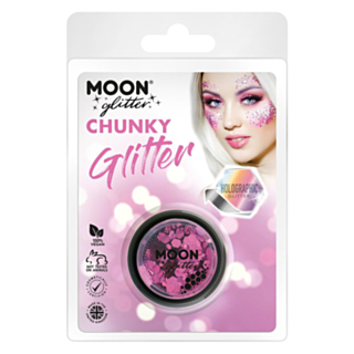 Holografinen Chunky Glitter pinkki
