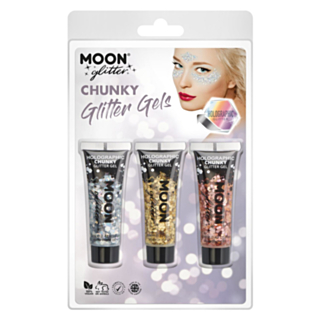Holografinen Chunky Glitter luksus-geelimeikkisetti