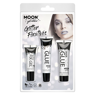 Glitter Fix Gel -setti läpinäkyvä