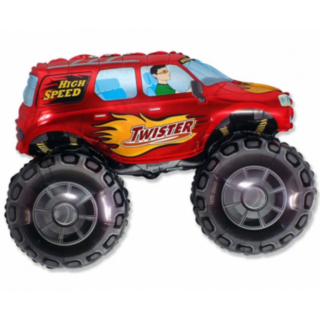 Monsteriauto Foliopallo Punainen