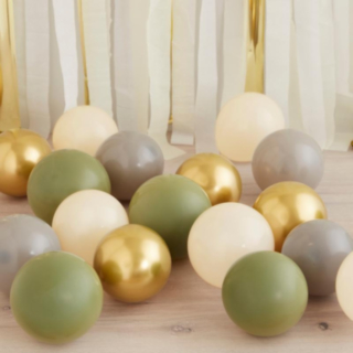 Mosaiikki Ilmapallo Sekoitus Oliivinvihreä/Beige