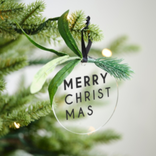Merry Christmas akryylinen joulukoriste