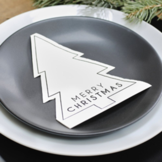 Joulukuusi Merry Christmas servetit