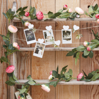 Rustic Country Pink Kukkaviirinauha