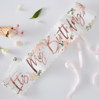 Kukallinen It's My Birthday Olkanauha