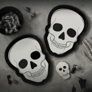 Halloween pääkallolautaset