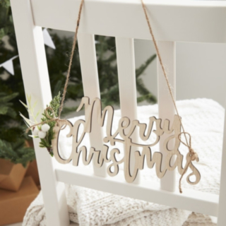 Merry Christmas Puiset Tuolikyltit