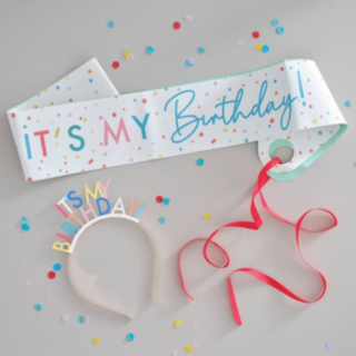 It's My Birthday Olkanauha & Hiuspanta
