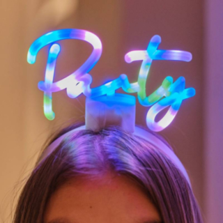 Party Sateenkaari LED Hiuspanta