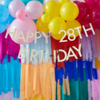 Personoitava Happy Birthday Kirjainnauha DIY Kulta