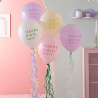 Happy Birthday Pastelli Ilmapallot